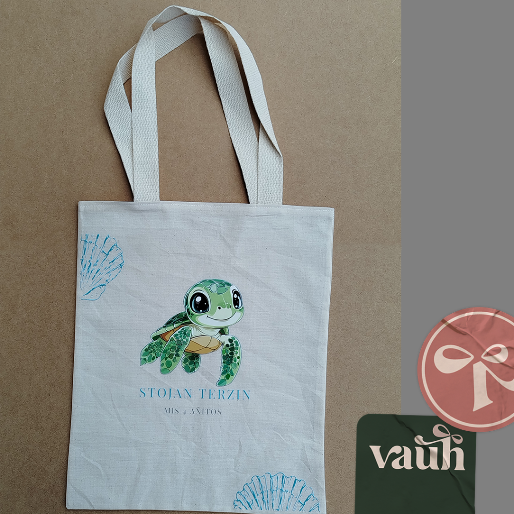 Ecobag Base Recta en Lienzo de Algodón